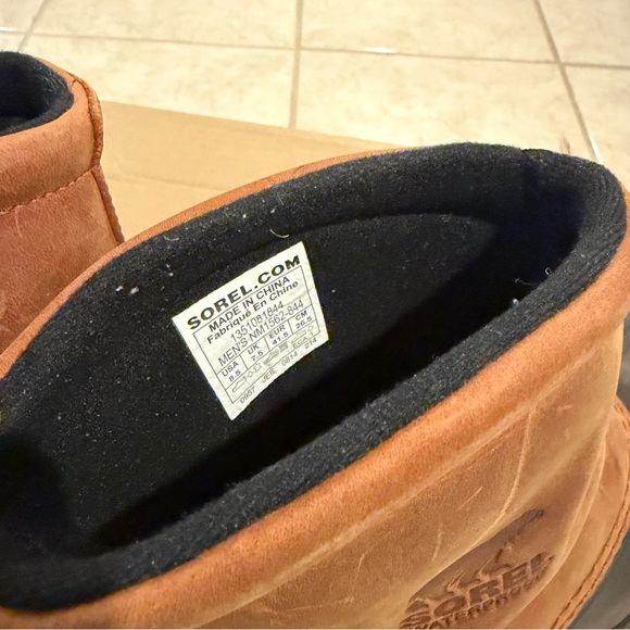 Sorel Tan and Black Waterproof Boots